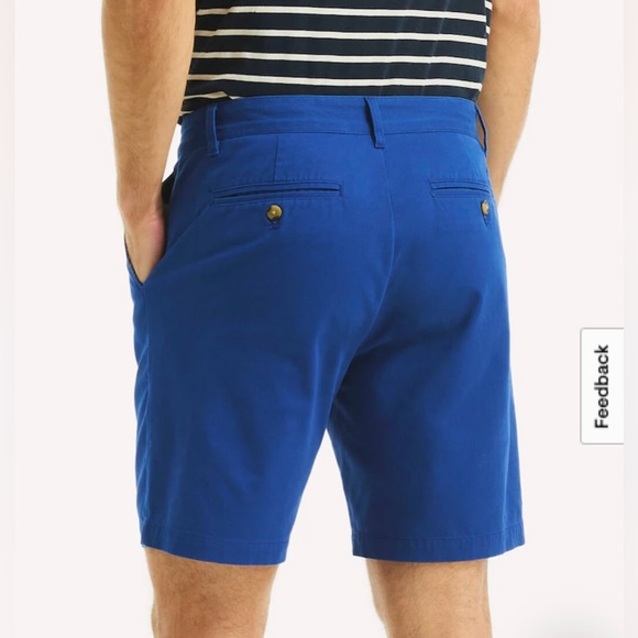 Nautica Men's sz 36W The Deck Shorts Blue Flat Front Shorts - Picture 3 of 9